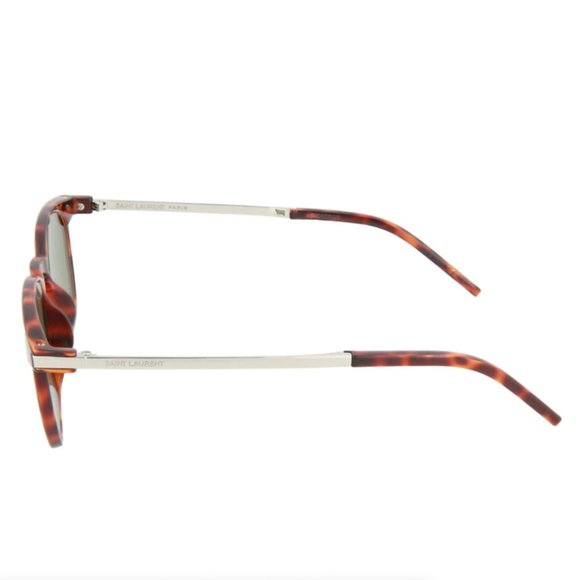 Saint Laurent Unisex Havana Square Sunglasses!